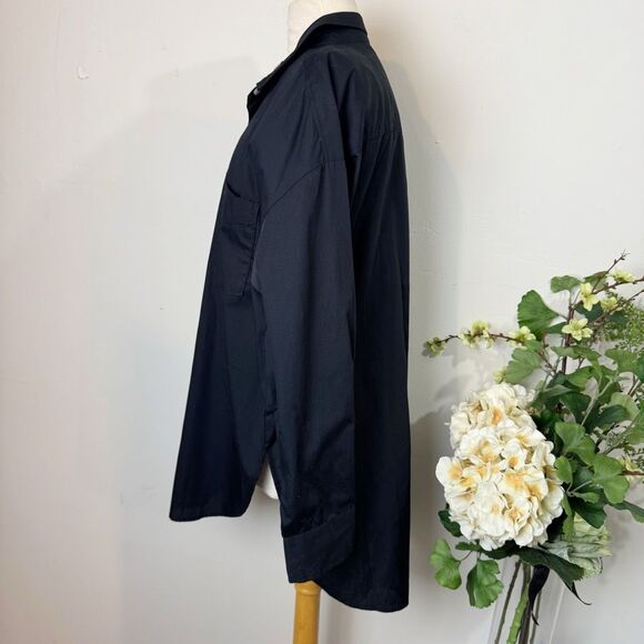 Maeve * The Bennett buttondown shirt nwt new black Anthropologie medium - Picture 6 of 11